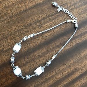 BRIGHTON  two tone faceted Mother of Pearl vintage retired NECKLACE